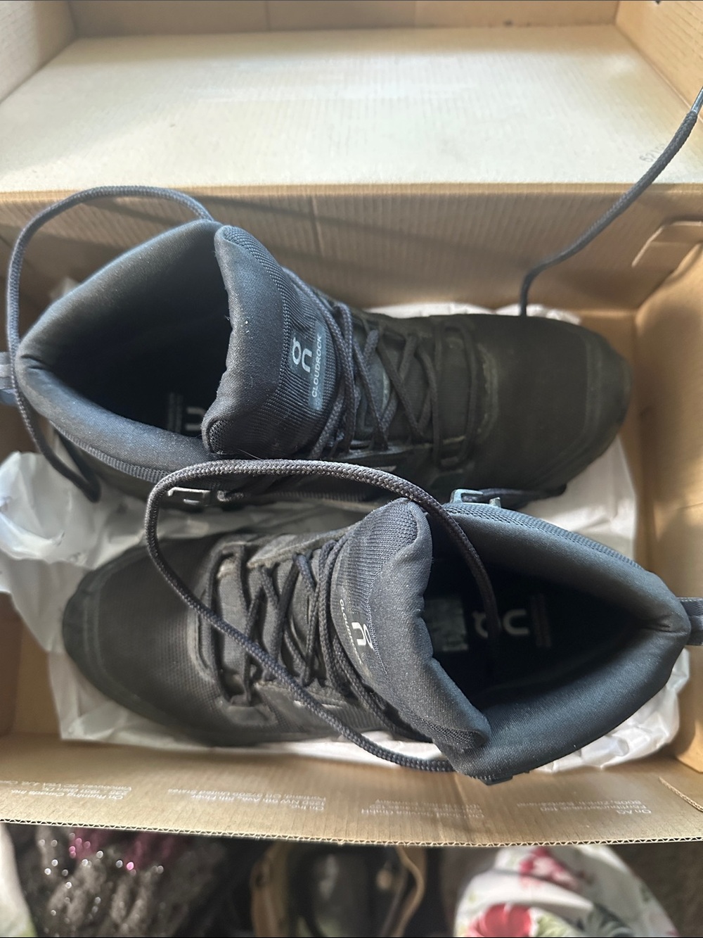CLOUDROCK Black Mid-Top Waterproof Trail Boots - Picture 8 of 9